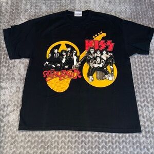 Aerosmith & Kiss 2003-2004‎ Rocksimus Maximus/World Domination Tour T-shirt.